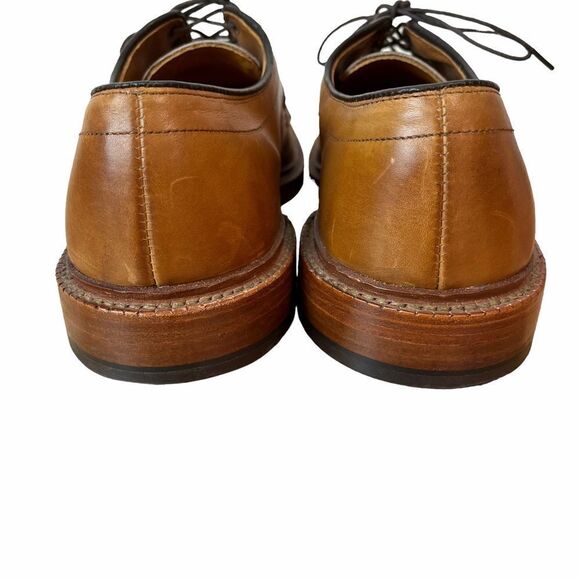 Allen Edmonds Hillcrest Tan Leather Derby Shoes - Picture 4 of 12